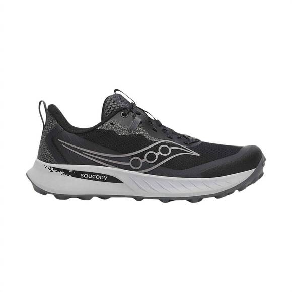 NEW SAUCONY men\'s peregrine 15 shoe in black/shadow